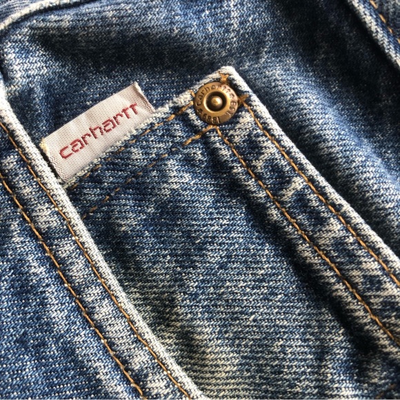 Carhartt Classic Relaxed-Fit Blue Jeans Denim Pants Men’s Size W42/L32 Casual - Picture 4 of 16